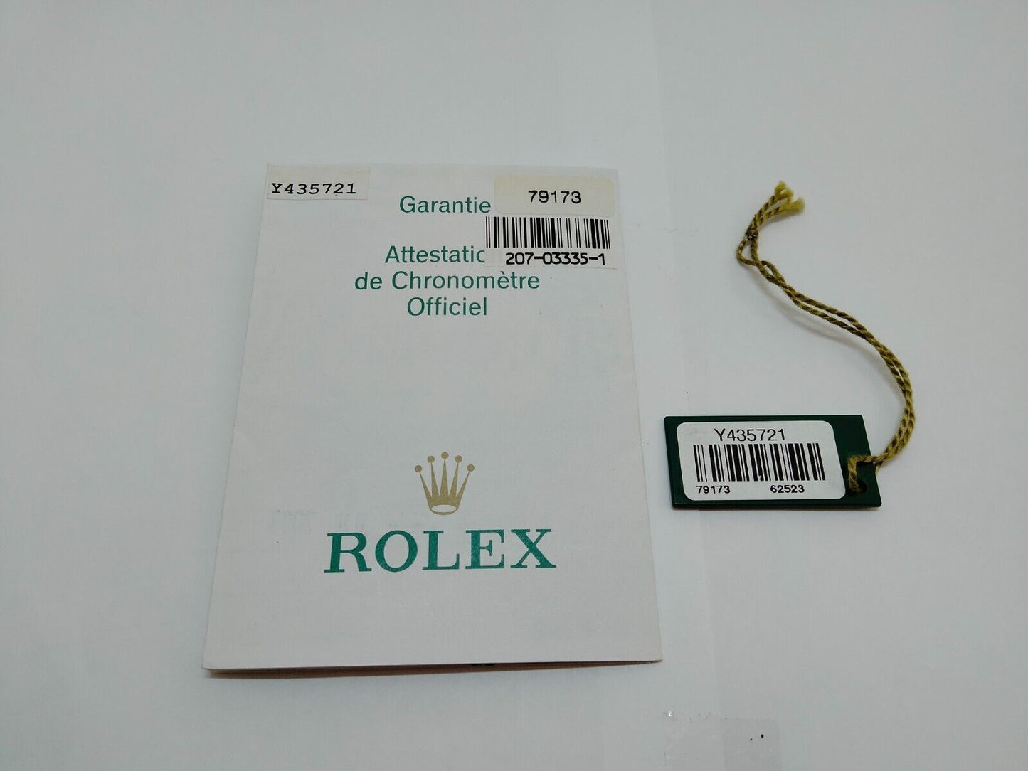 ORIGINALE ROLEX 79173 Datejust orologio garanzia garanzia carta 2003' tag...