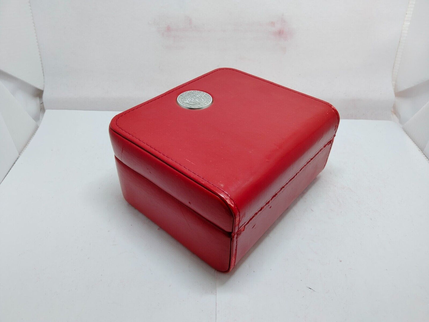 VINTAGE GENUINE OMEGA Speedmaster Seamaster watch box case red 1113003y7S