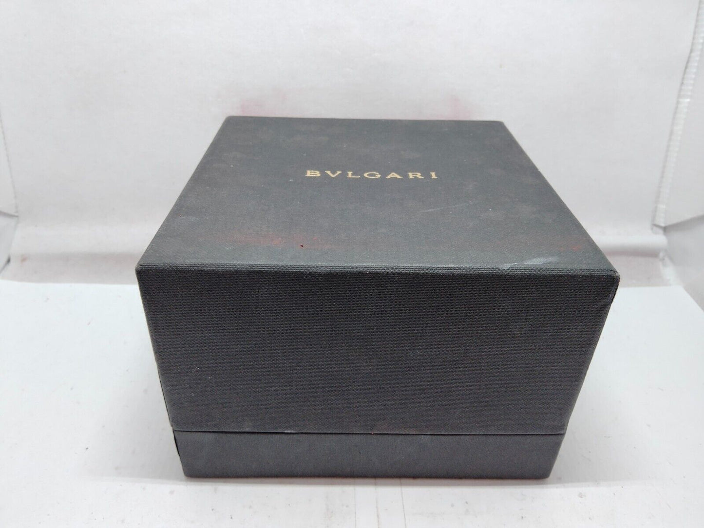 VINTAGE GENUINE BVLGARI watch box case wood leather no inner 230819002y12S