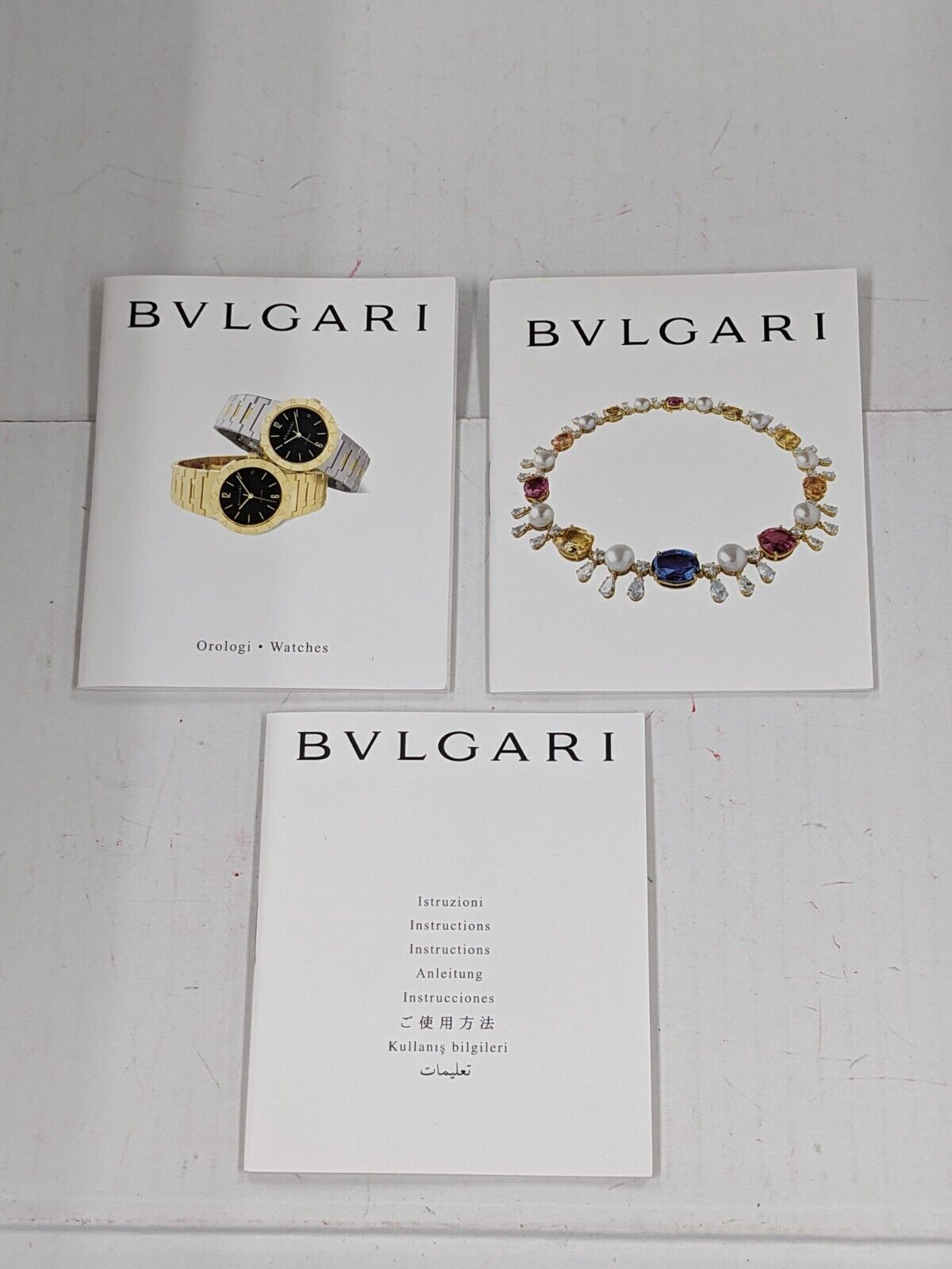 VINTAGE GENUINE BVLGARI watch box case booklet warranty guarantee 231010001yS