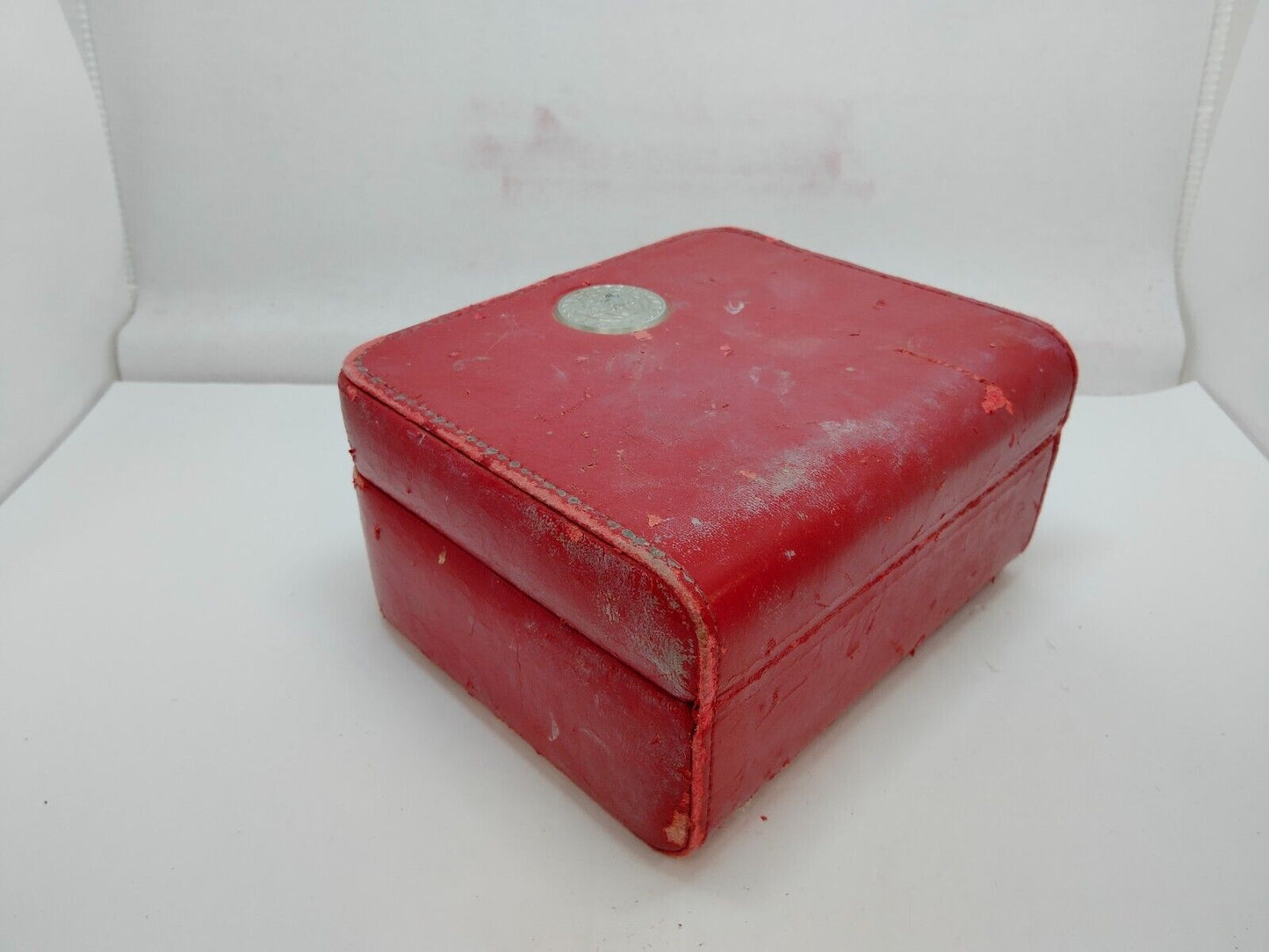 VINTAGE GENUINE OMEGA Speedmaster Seamaster red watch box case 0923002y2S