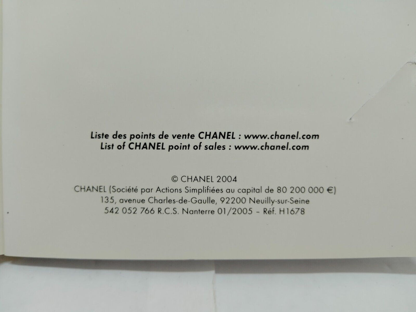 VINTAGE GENUINE CHANEL J12 watch case box box warranty guarantee black 0612003yS