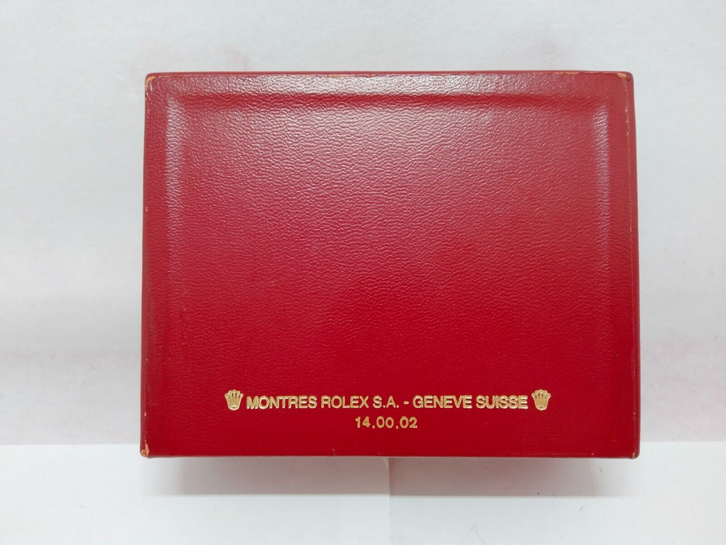 VINTAGE GENUINE ROLEX watch box case no inner cushion 14.00.02 red 1120011y5S