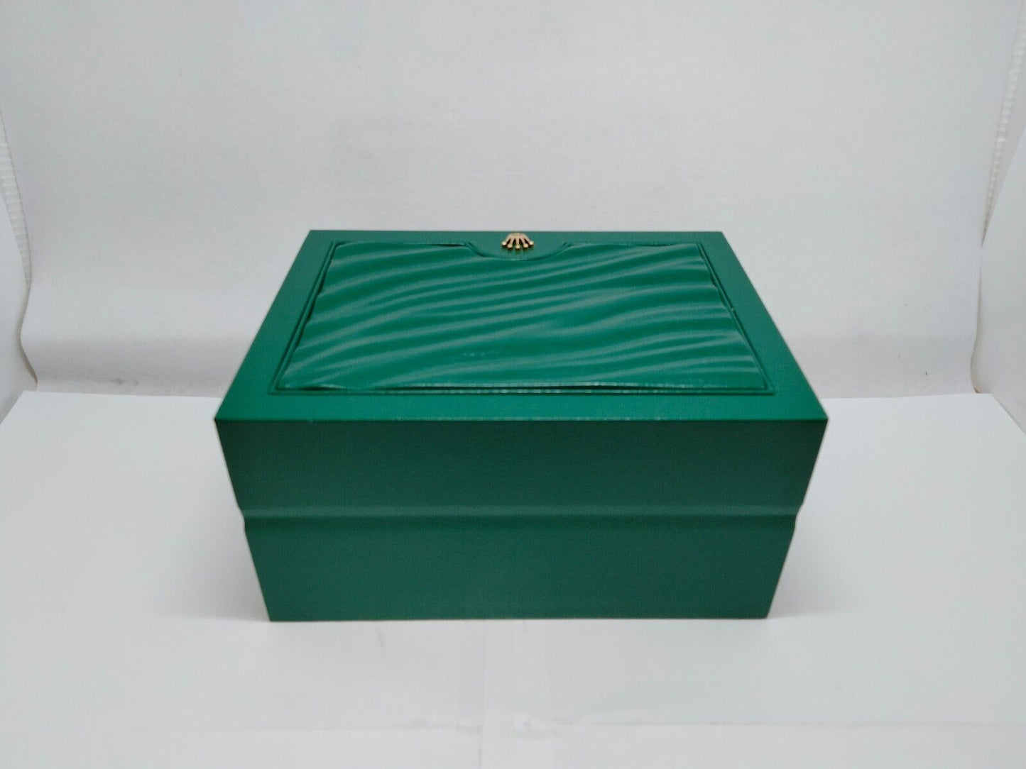 VINTAGE GENUINE ROLEX Green watch box case 3913704 no inner cushion 0813002y10S