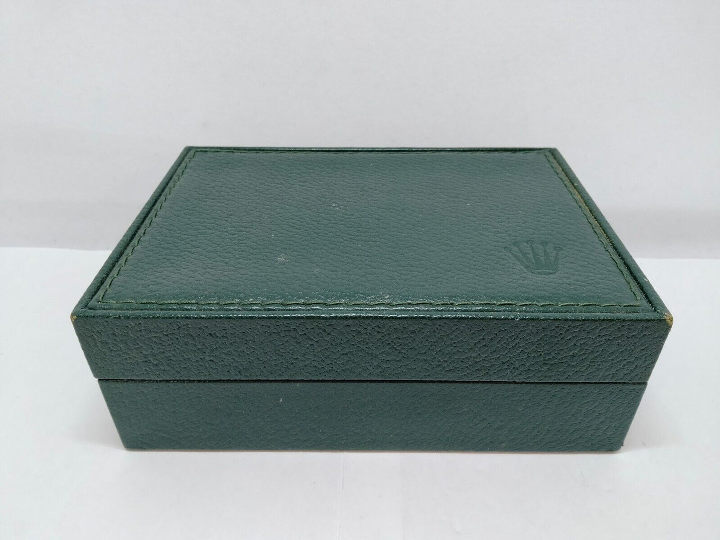 VINTAGE GENUINE ROLEX watch box case no inner cushion 68.00.55 Green 0611002yS