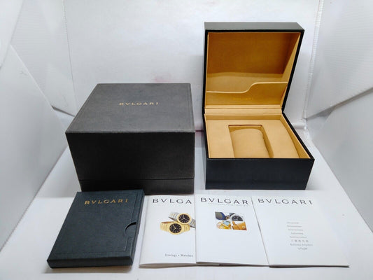 VINTAGE GENUINE BVLGARI watch box case booklet warranty guarantee 230902012yS