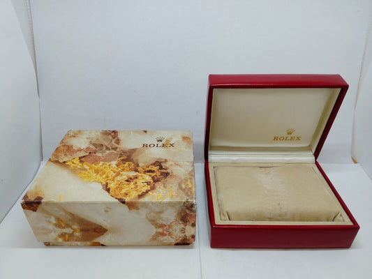 VINTAGE GENUINE ROLEX watch box case red 14.00.02 0707003y13S