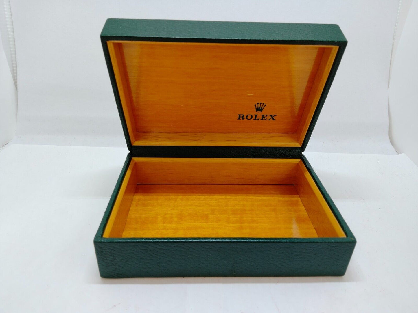 VINTAGE GENUINE ROLEX watch box case no inner cushion green 68.00.55 0610002y4S