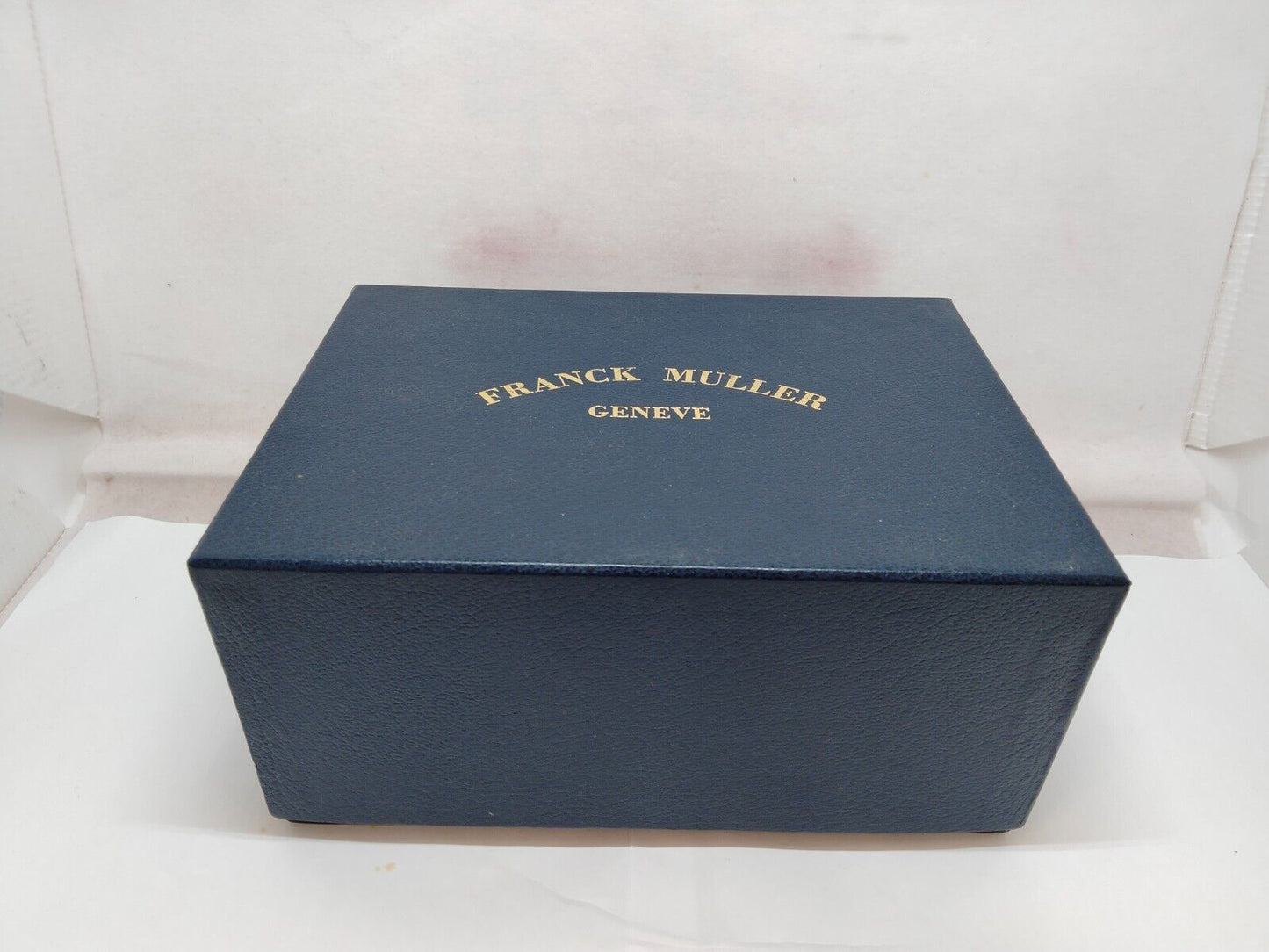 VINTAGE GENUINE FRANCK MULLER Green watch box case wood leather 231213003y2S