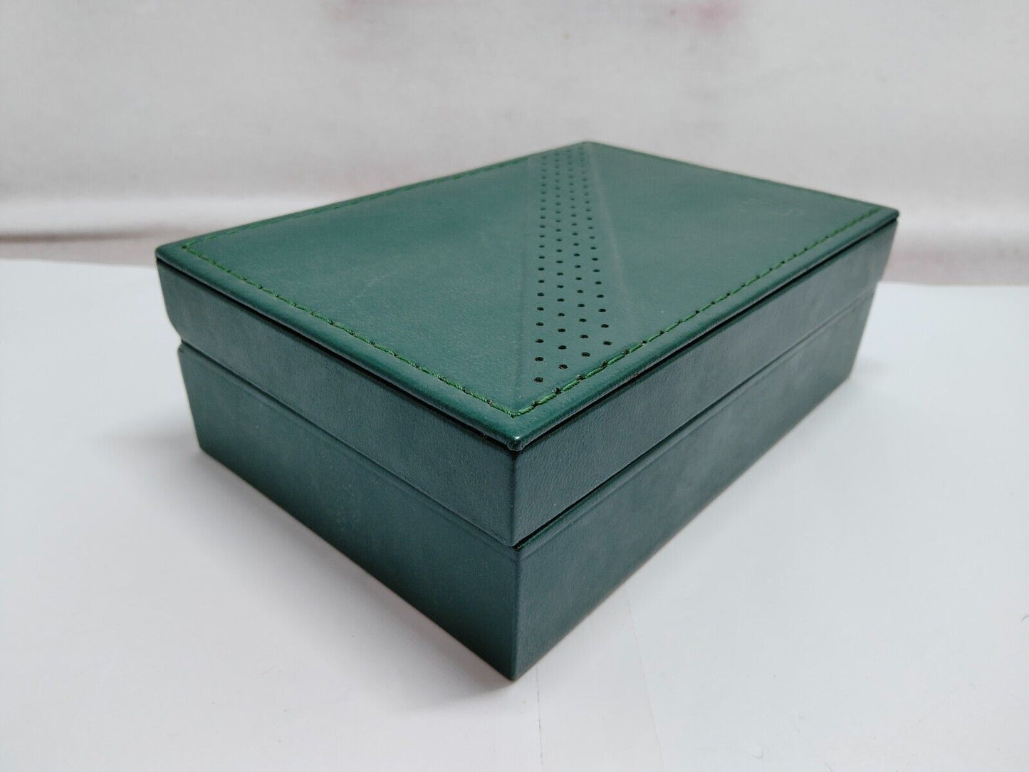 VINTAGE GENUINE ROLEX Green watch box case 68.00.2 no inner wood 230705001y3S