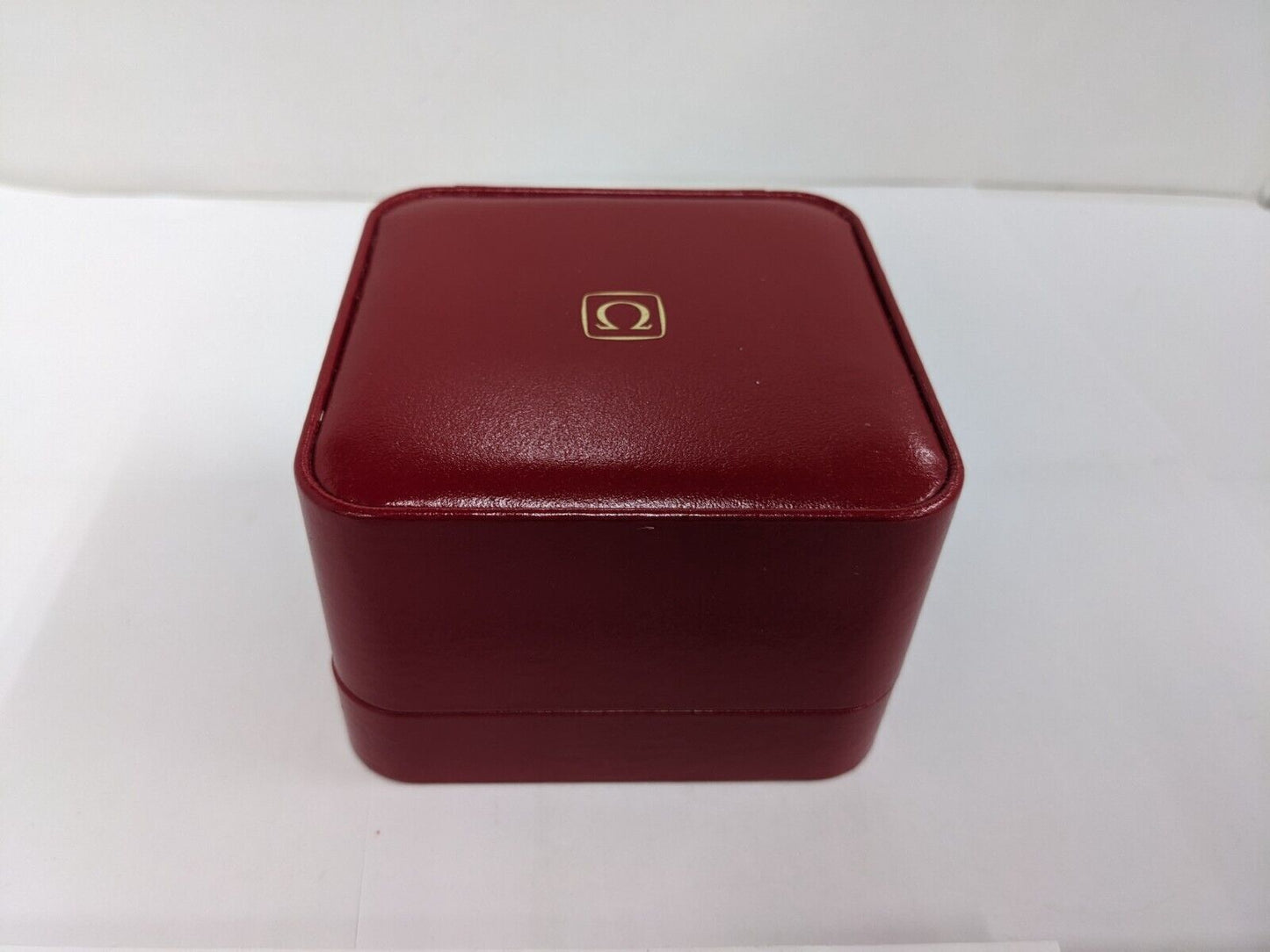 VINTAGE OMEGA Seamaster Speedmaster watch box case leather red wood 231126001y2S