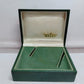 VINTAGE GENUINE ROLEX watch box case 11.00.2 pyramid green wood 230814005yS