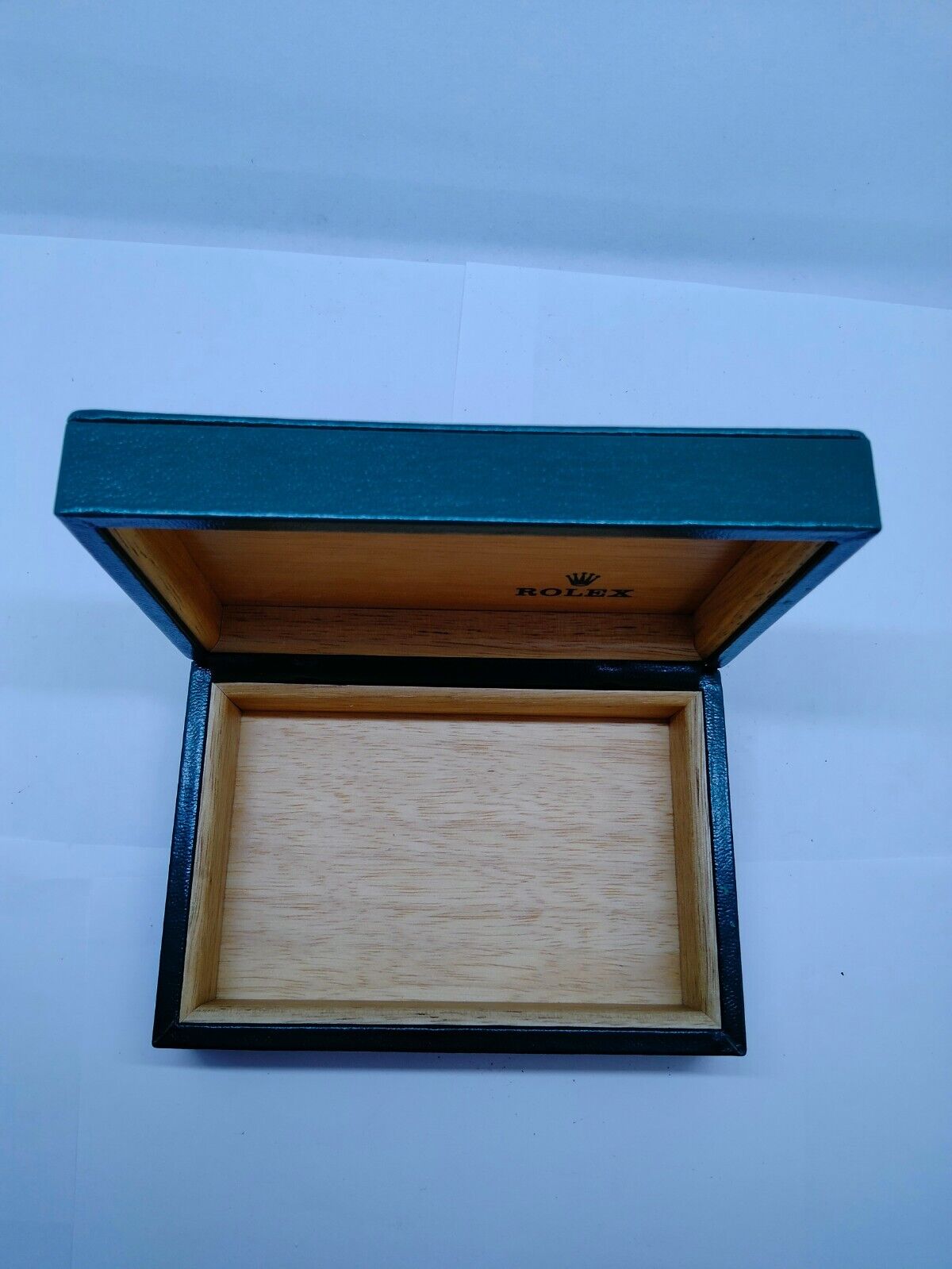 VINTAGE GENUINE ROLEX watch box case no inner cushion 68.00.06 Green 0521003y10S