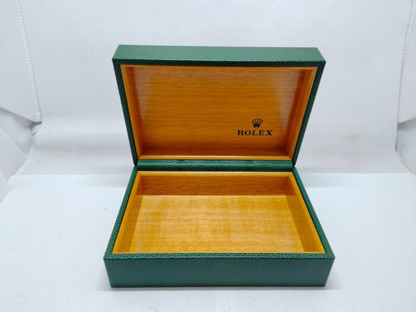 VINTAGE GENUINE ROLEX watch box case 68.00.55 wood no inner leather 1116003y3S