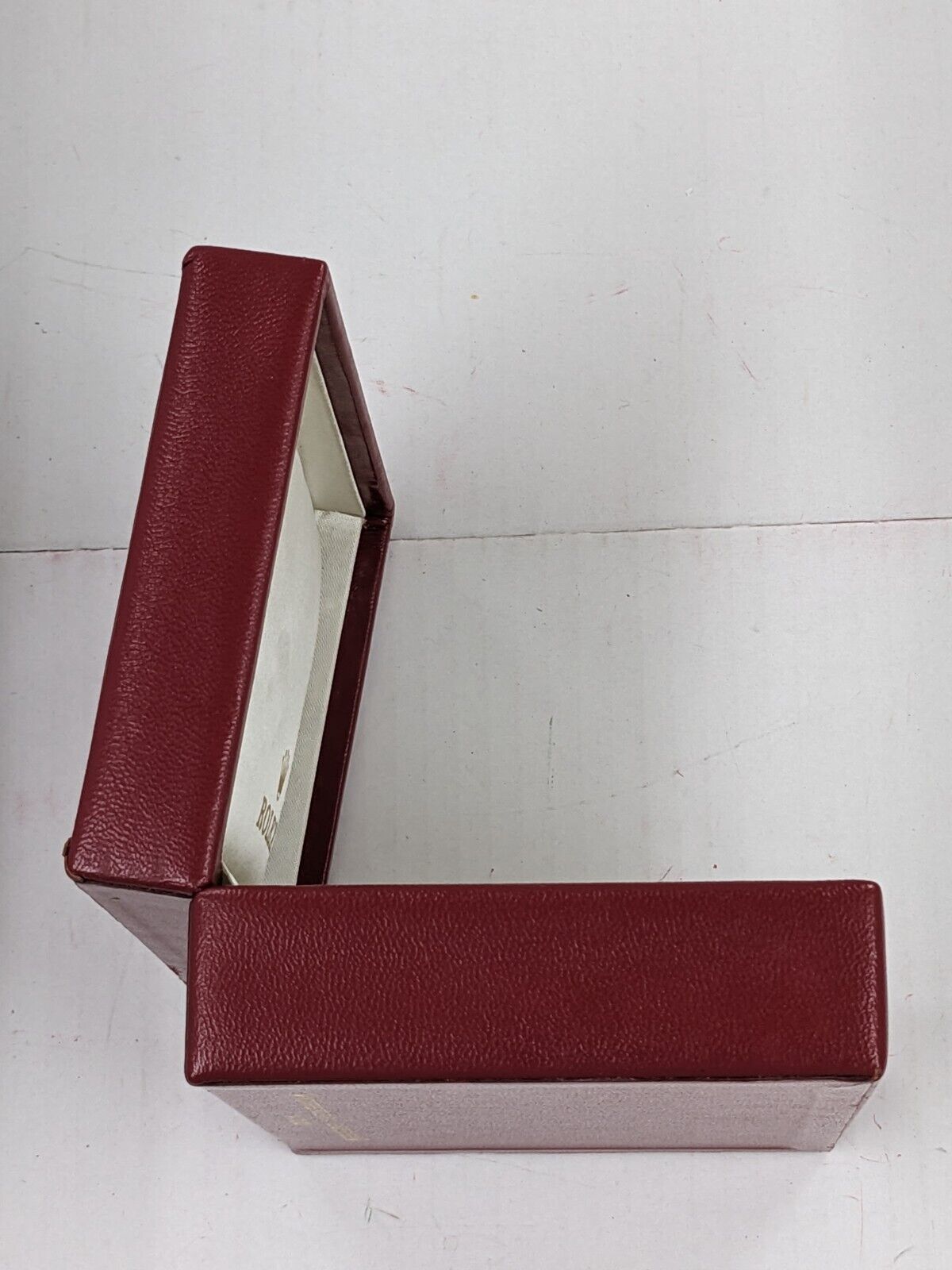 VINTAGE GENUINE ROLEX Red watch box case 14.00.02 no inner cushion 230917003yS