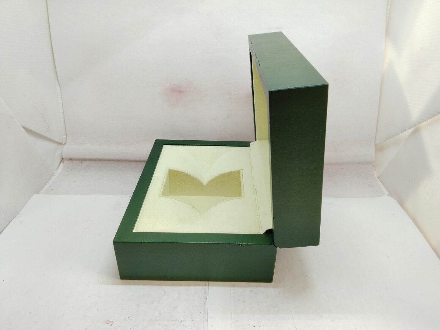 VINTAGE GENUINE ROLEX Green watch box case 31.00.04 wave no inner 231107014y2S