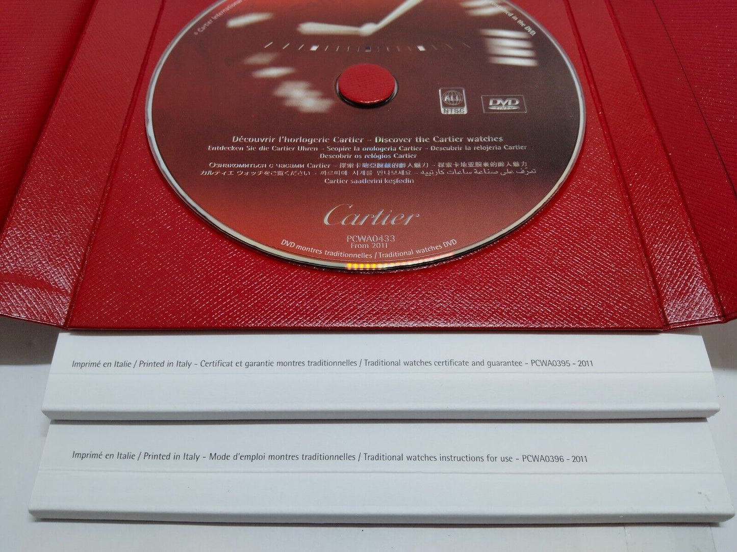 VINTAGE GENUINE Cartier watch box case KITKSA01 booklet 2011' DVD 1005001y5S