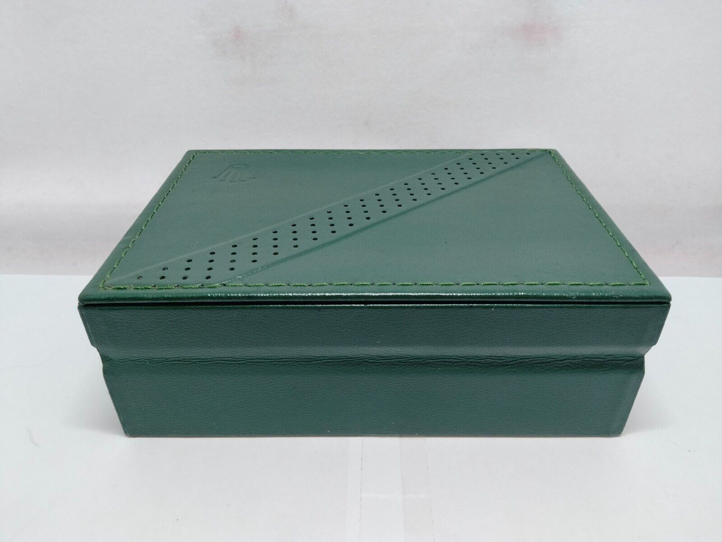 VINTAGE GENUINE ROLEX Green Watch Box Case no inner cushion wood 1118001y2S