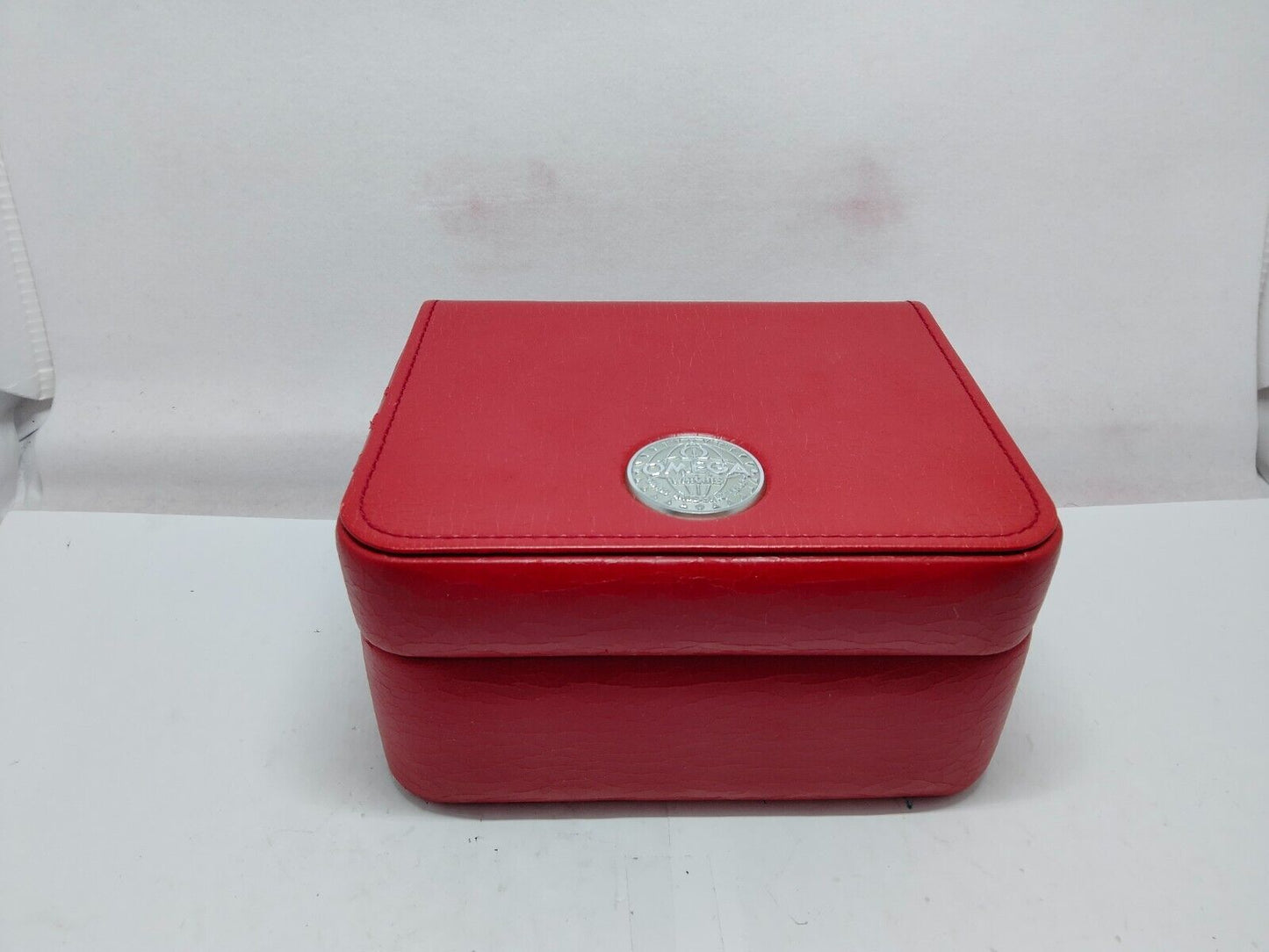 VINTAGE GENUINE OMEGA Speedmaster Seamaster watch box case red 1208001e1S