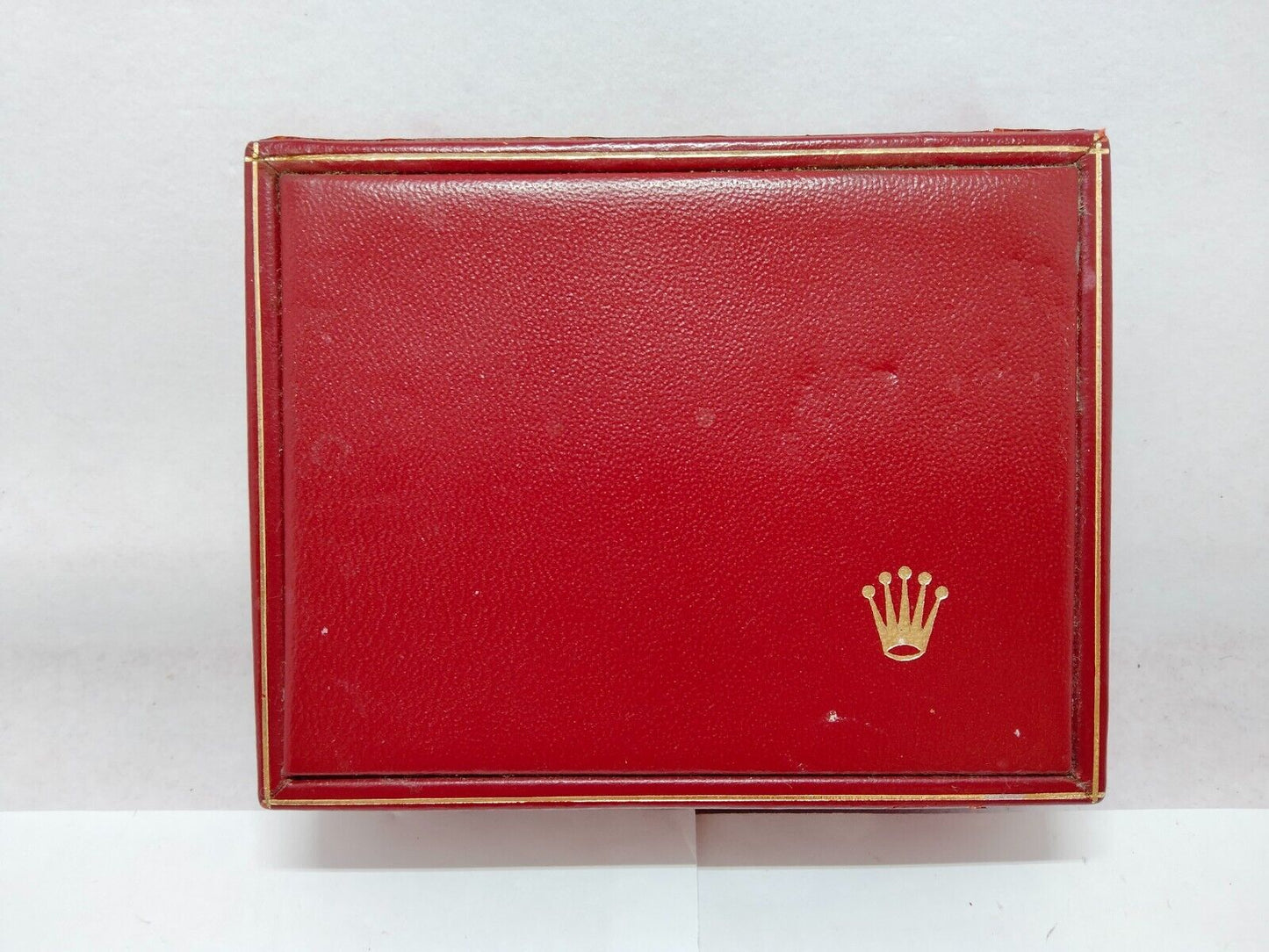 VINTAGE GENUINE ROLEX watch box case no inner cushion 14.00.02 red 1120011y5S