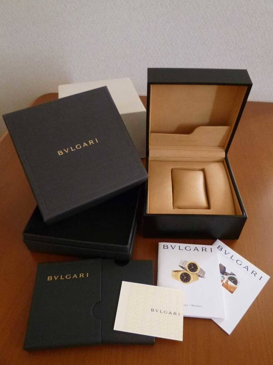 VINTAGE GENUINE BVLGARI watch box case warranty guarantee paper 230930005yS