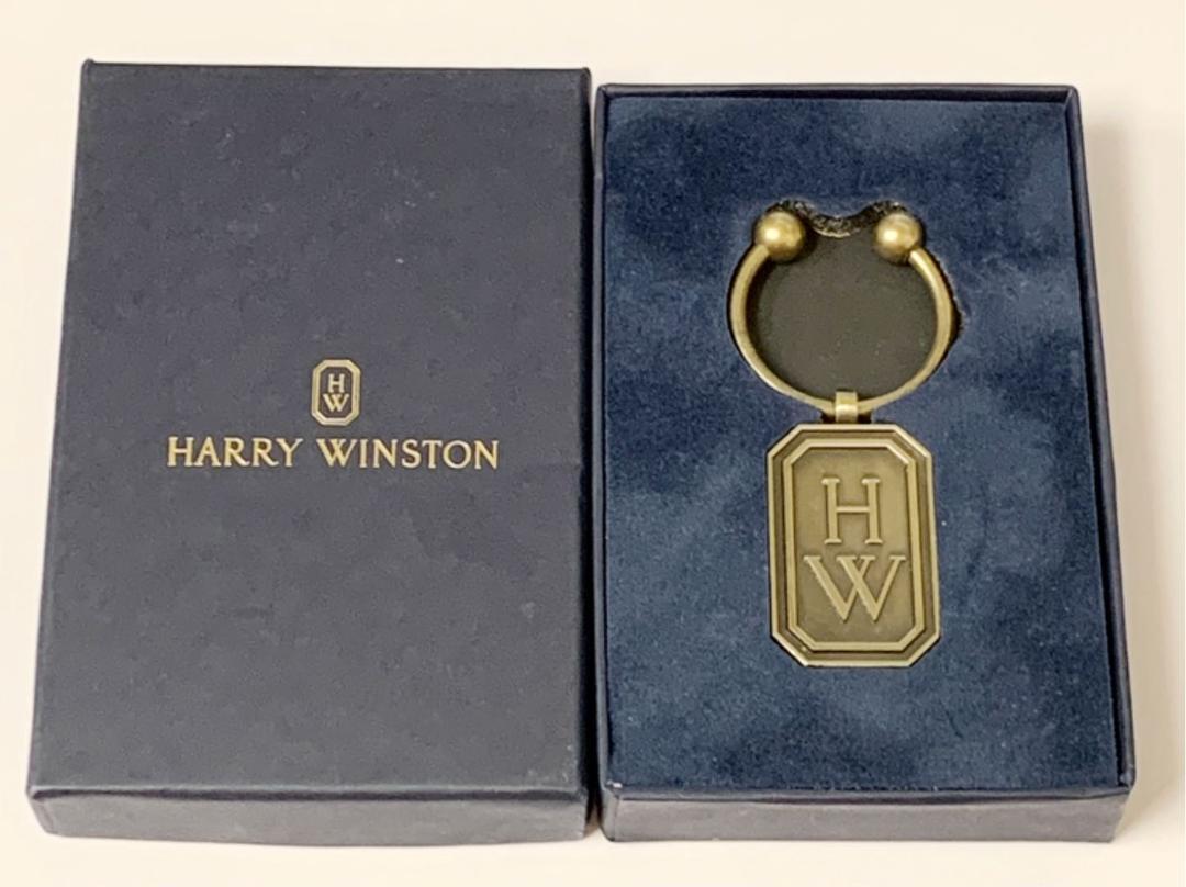 VINTAGE GENUINE HARRY WINSTON key ring bronze box 0926001m