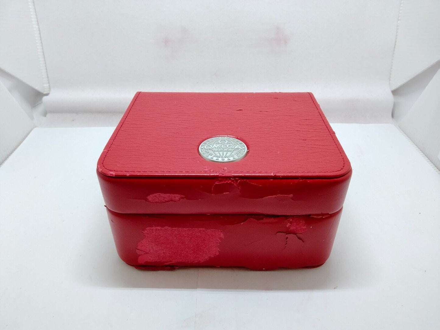 VINTAGE GENUINE OMEGA Speedmaster Seamaster watch box case Booklet red 1020005yS