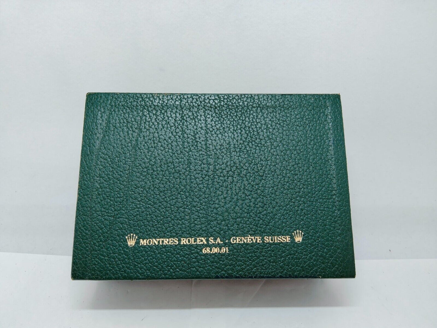 VINTAGE GENUINE ROLEX watch box case no inner cushion 68.00.01 green 0530001mS