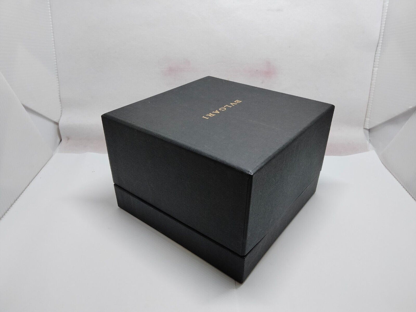 BVLGARI watch box case warranty guarantee booklet black leather wood 230628001yS