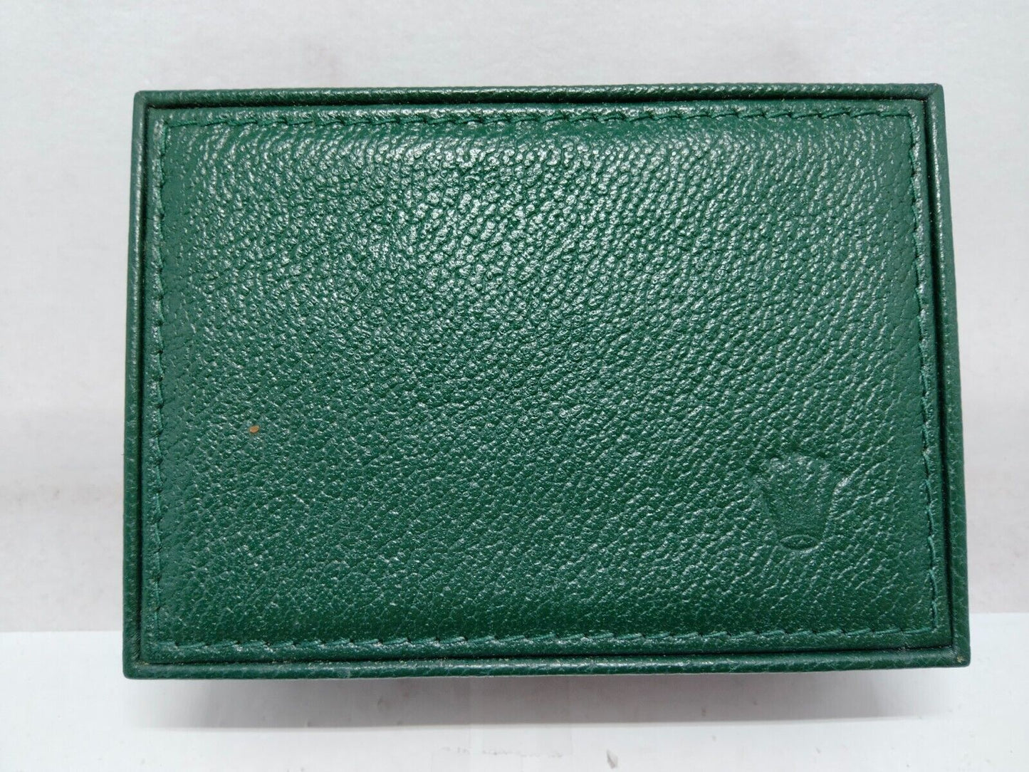 VINTAGE GENUINE ROLEX watch box case 68.00.55 Green no inner wood 0208001y5S