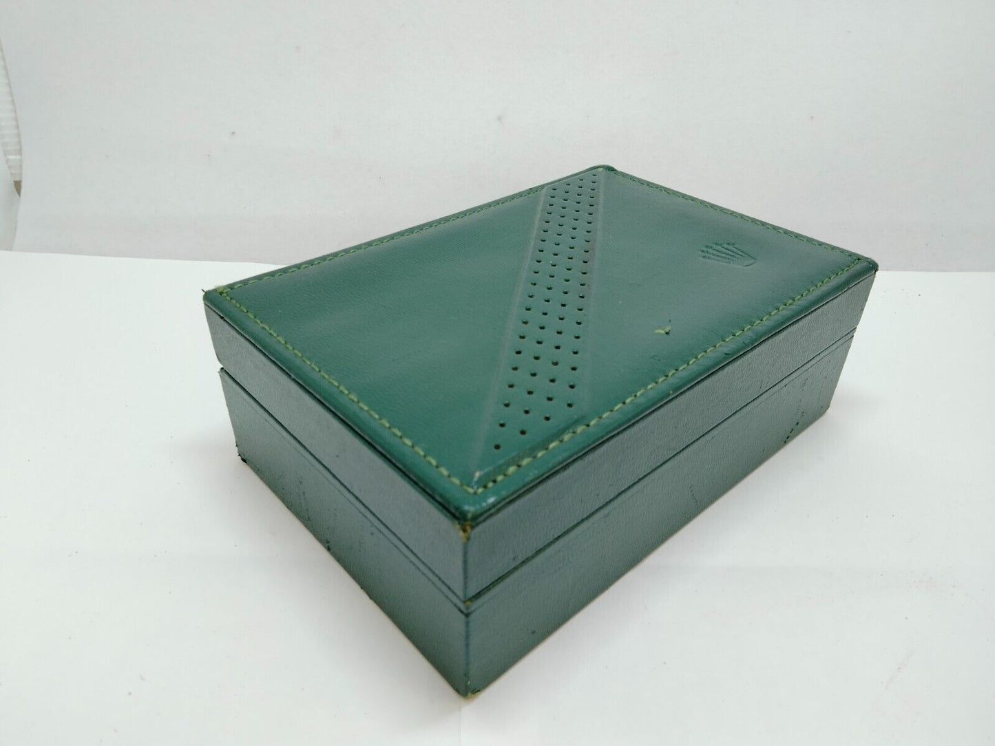 VINTAGE GENUINE ROLEX watch box case 68.00.06 no inner cushion green 0708002y1S