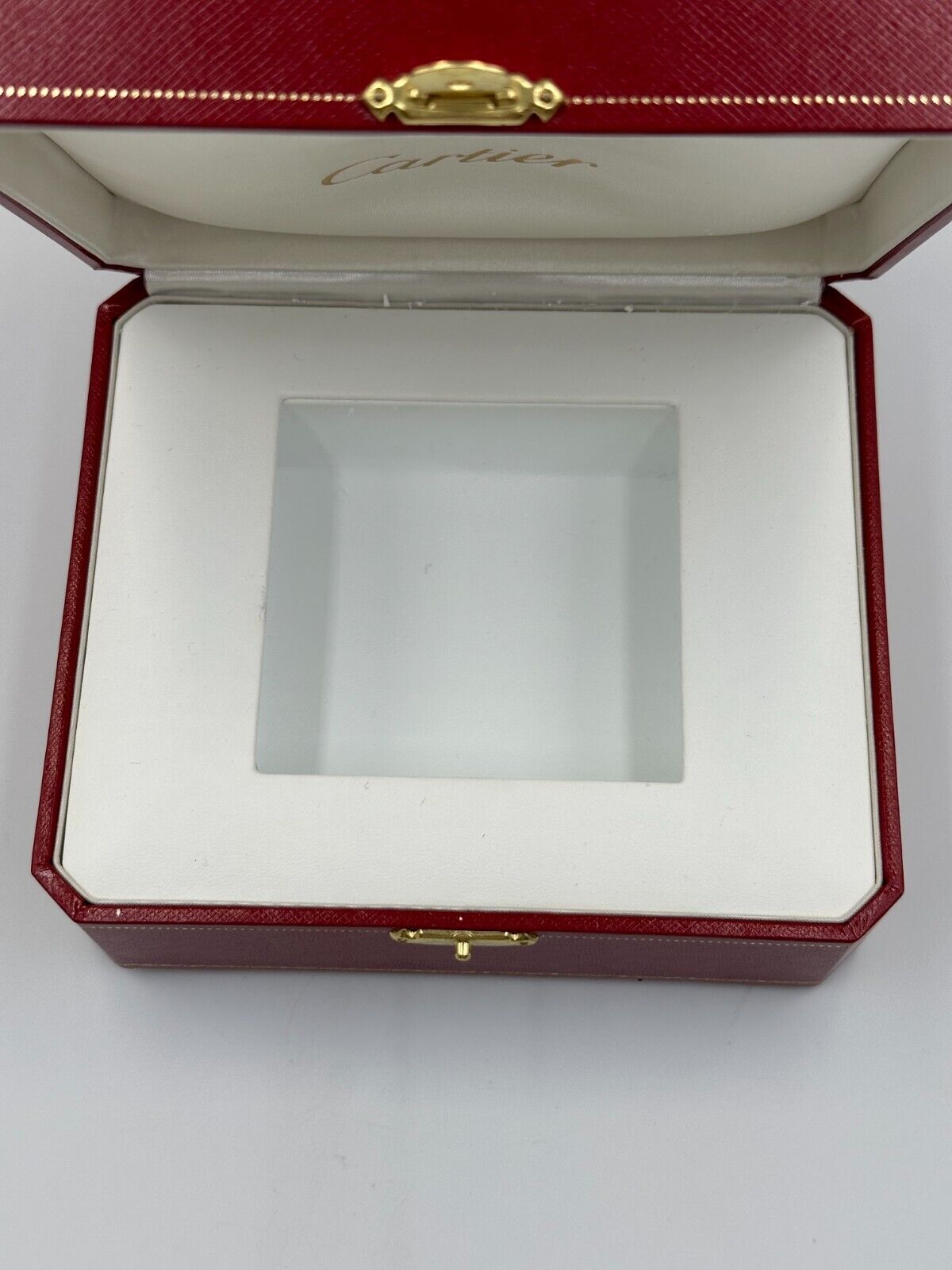 VINTAGE GENUINE CARTIER watch box case wood COWA 0043 Booklet DVD 240218007yA