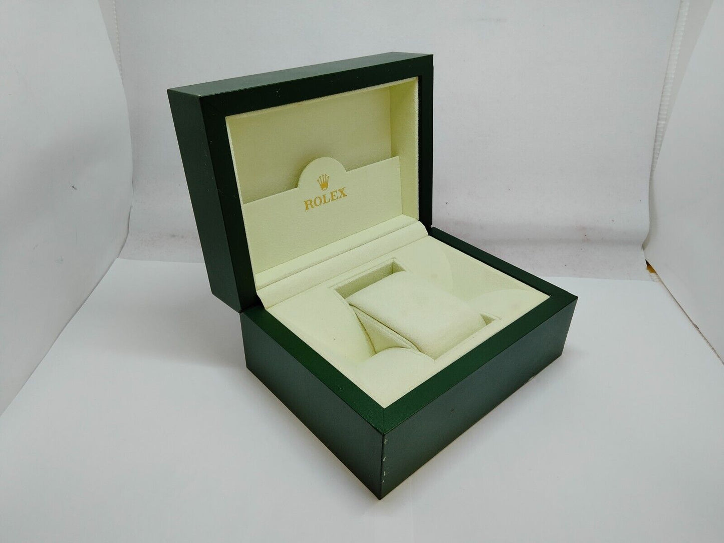 VINTAGE GENUINE ROLEX Green watch box case 30.00.08 wave white 0831002m5S