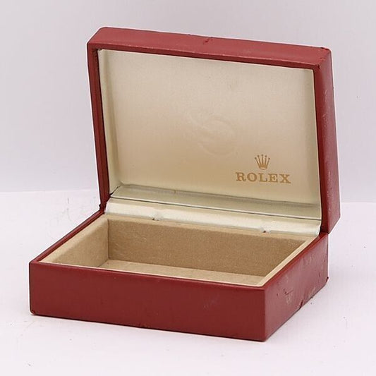 VINTAGE GENUINE ROLEX watch box case 14.00.02 wood leather no inner 231017013yS