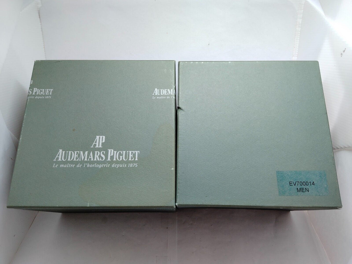 VINATAGE GENUINE Audemars Piguet watch box case booklet gray black 230611002yS