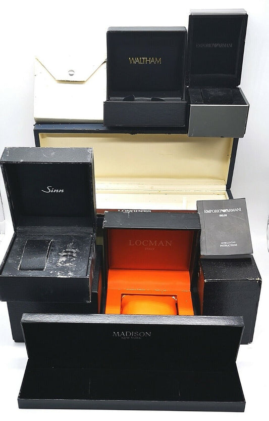 GENUINE watch box WALTHAM EMPORIO ARMANI LOCMAN Sinn MADISON LONGINES 0412001m6