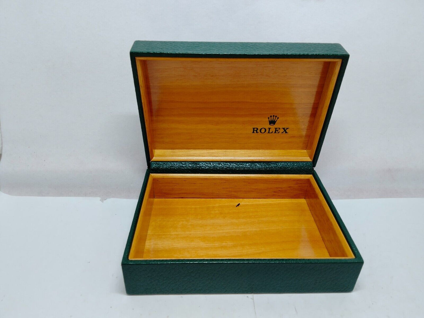 VINTAGE GENUINE ROLEX watch box case booklet 68.00.55 wood no inner 1228001y2S