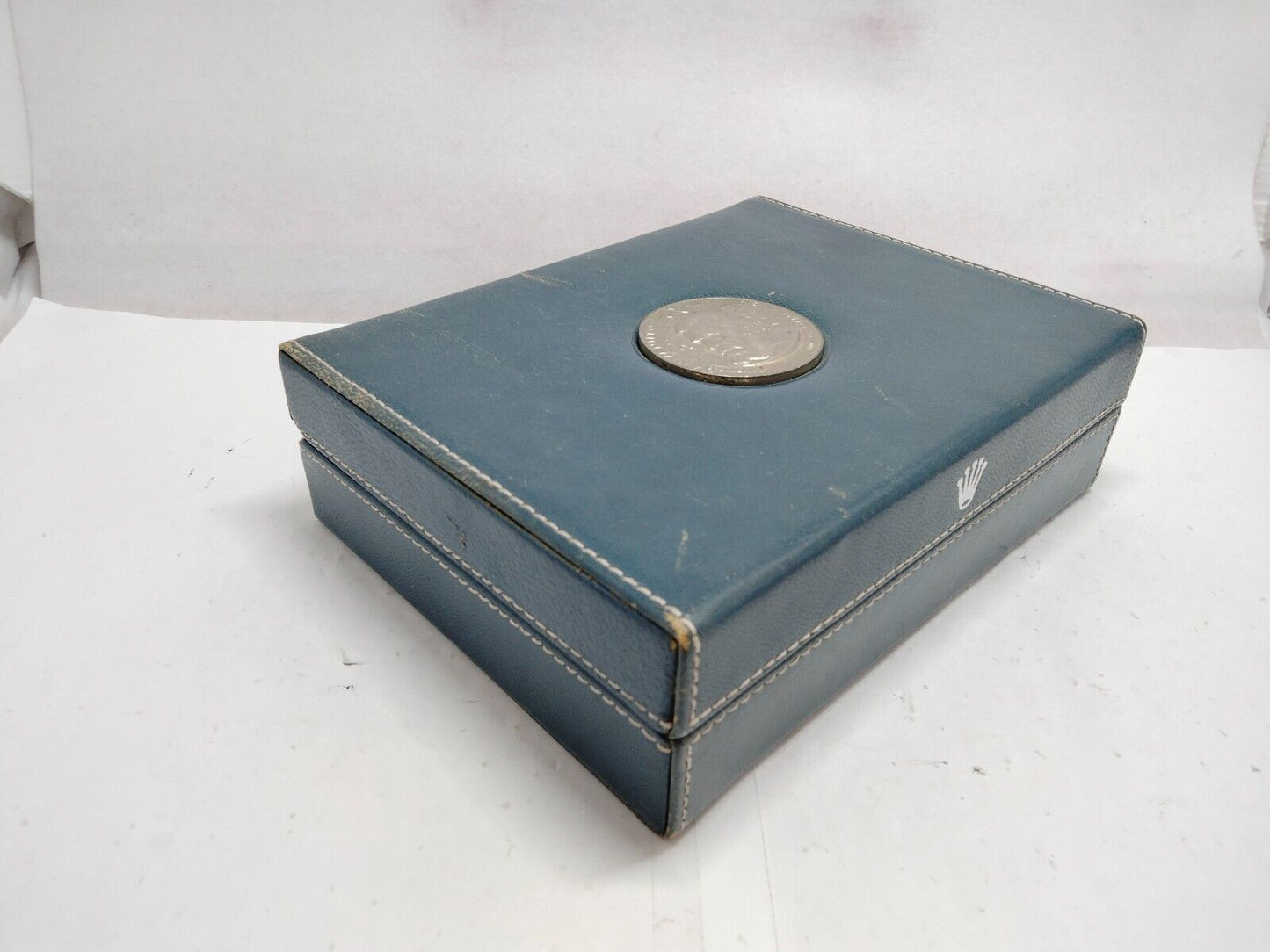 VINTAGE GENUINE ROLEX Cellini watch box case no inner leather 0306002y2S