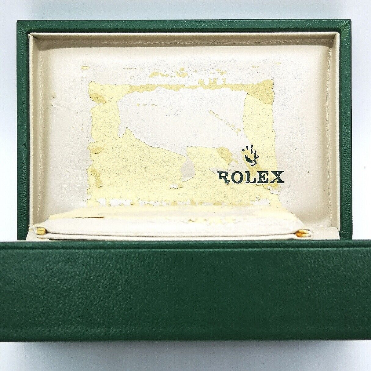 VINTAGE GENUINE ROLEX watch box case 68.00.2 Green 14.5cm 10cm 0429008e1