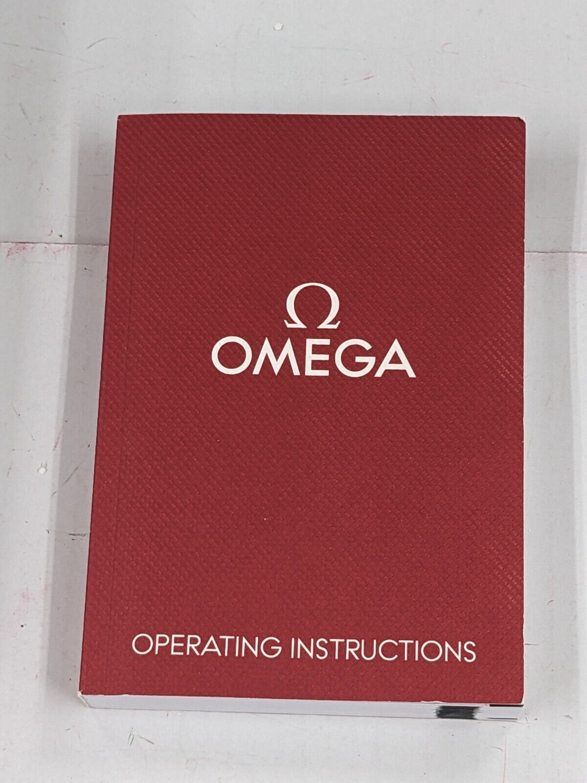 VINTAGE GENUINE OMEGA Speedmaster  watch box booklet red wood 230922006yS