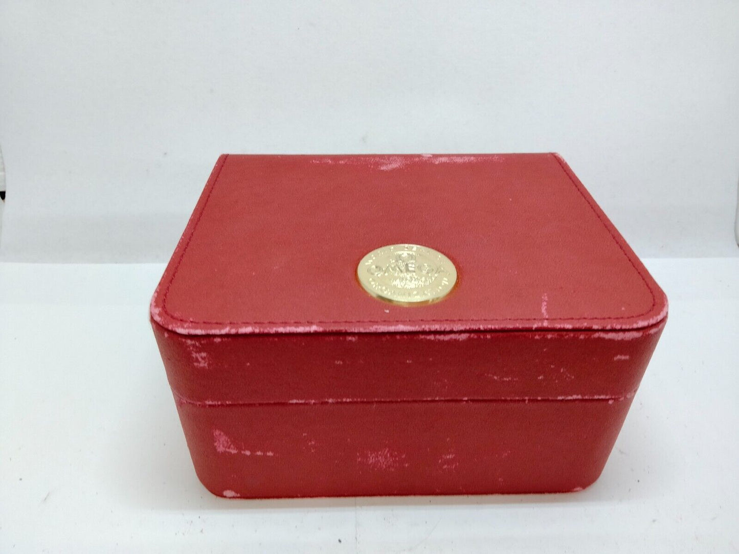 VINTAGE GENUINE OMEGA Speedmaster Seamaster red watch box case 0715001y3S