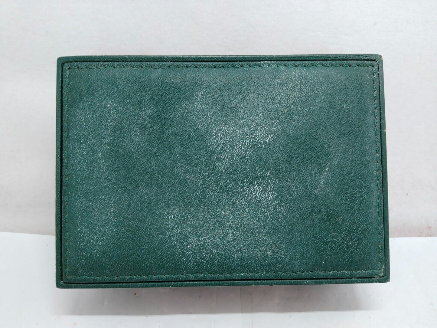 VINTAGE GENUINE ROLEX Green watch box case 68.00.08 no inner wood 230610001y1S