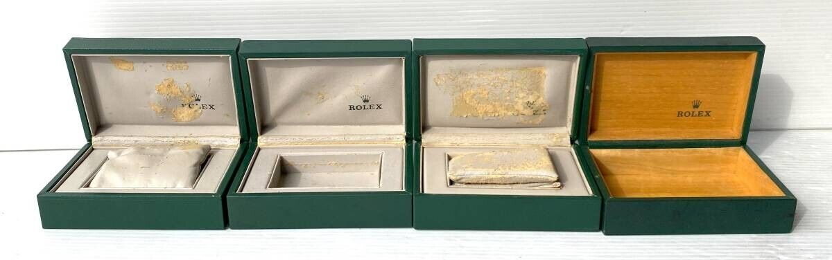 VINTAGE GENUINE ROLEX watch box case 68.00.2 Green 7 set no inner 231214006y1S