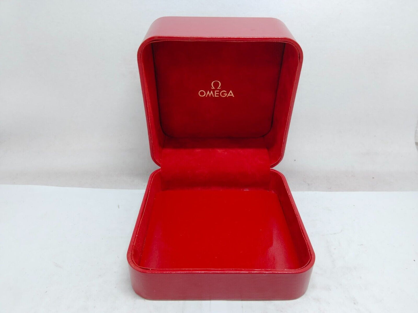 GENUINE OMEGA Speedmaster Seamaster Red watch box case no inner 230606010y6S