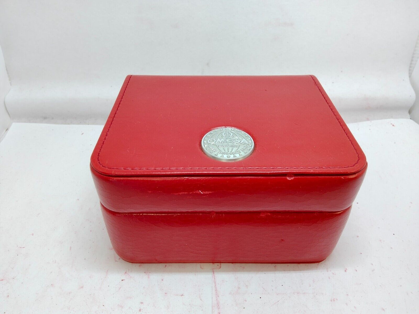 VINTAGE GENUINE OMEGA Speedmaster Seamaster watch box case booklet red 0829014yS