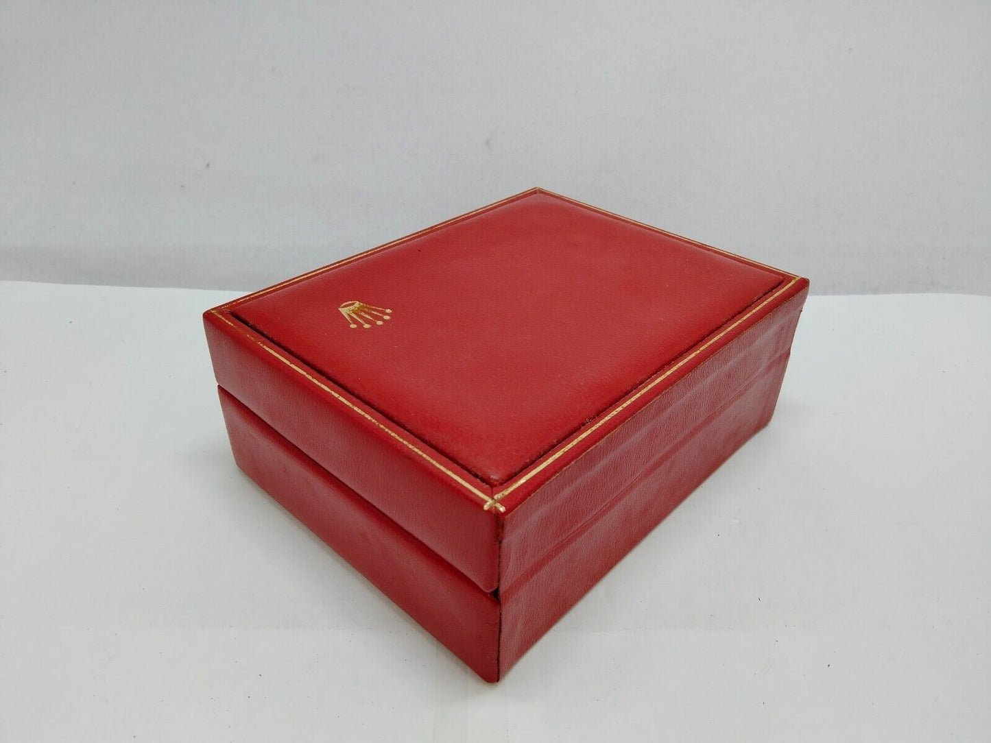 VINTAGE GENUINE ROLEX Red Watch box case 14.00.02 no inner cushion  0716002y28S