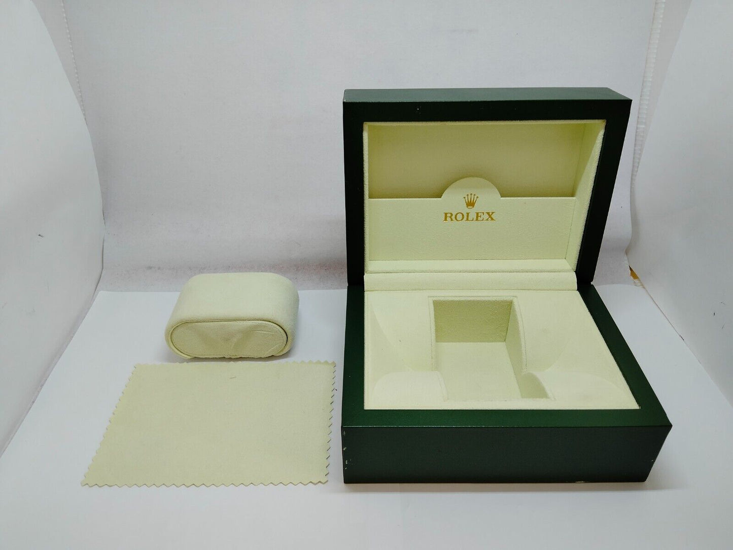 VINTAGE GENUINE ROLEX Green watch box case 30.00.08 wave white 0831002m5S