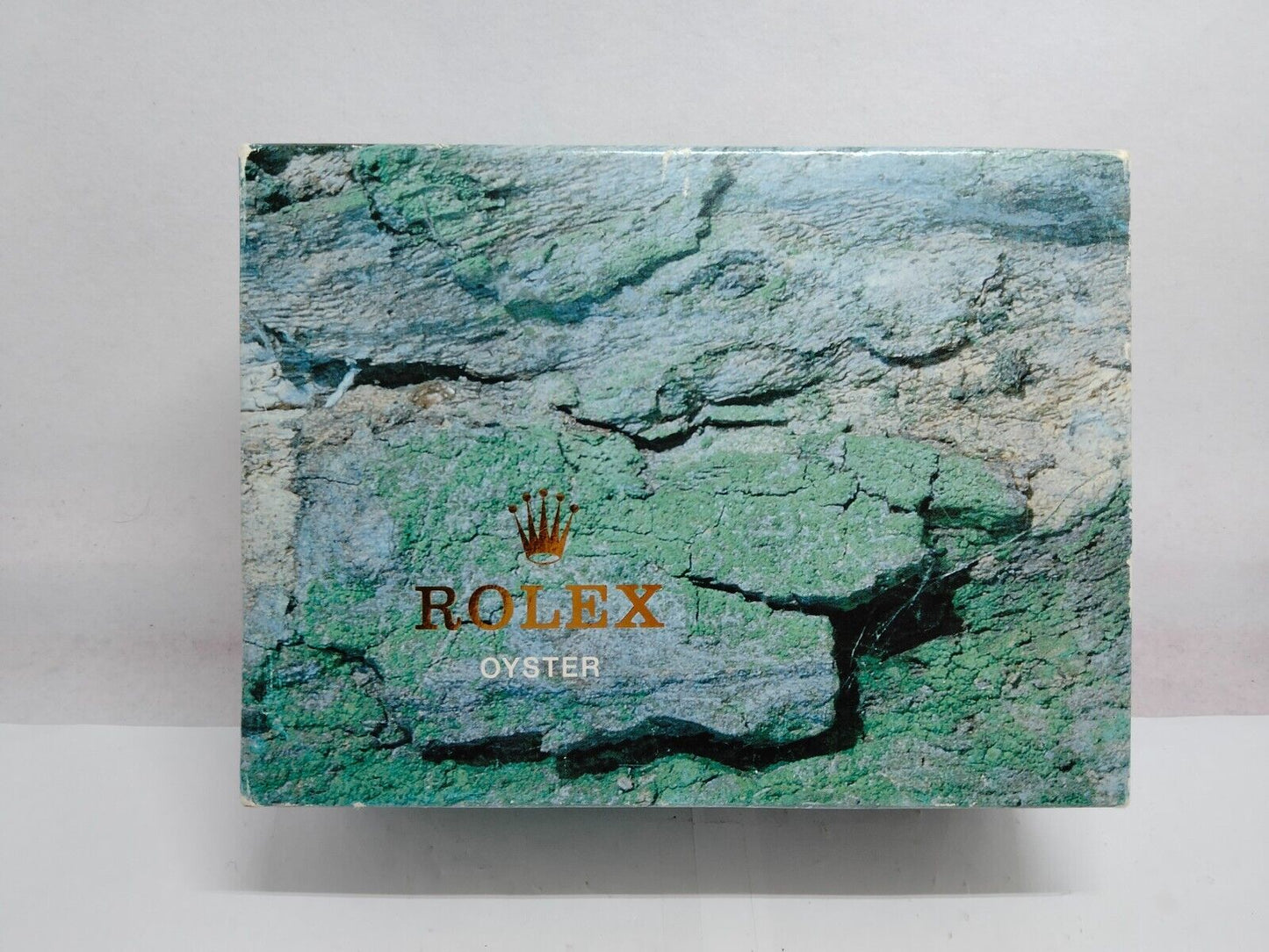 VINTAGE GENUINE ROLEX Green watch box case paper 0119004y12S