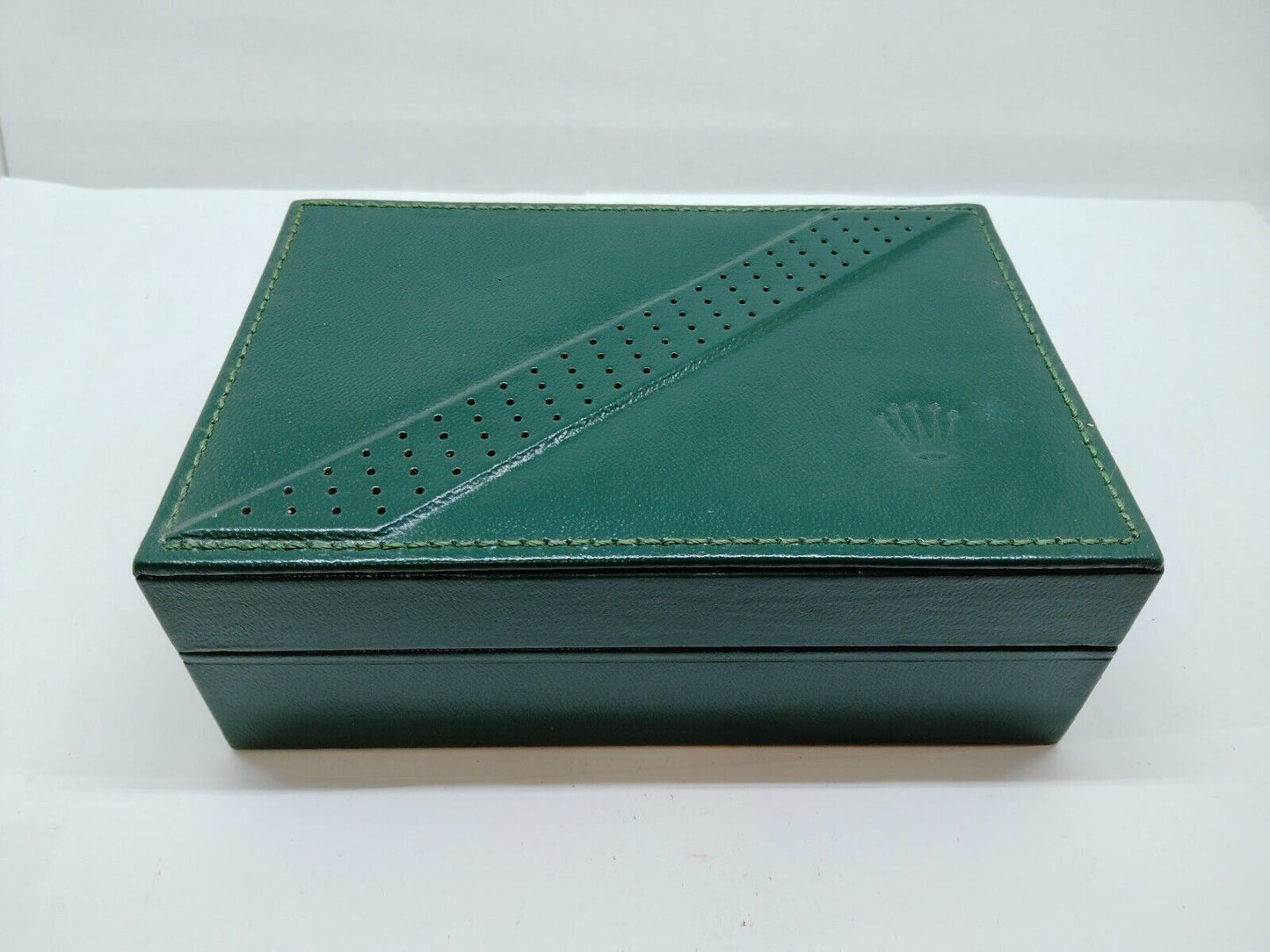 VINTAGE GENUINE ROLEX watch box case no inner cushion 68.00.06 Green 0521003y10S