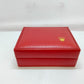 VINTAGE GENUINE ROLEX watch box case 14.00.71 red leather wood 1010002y4S